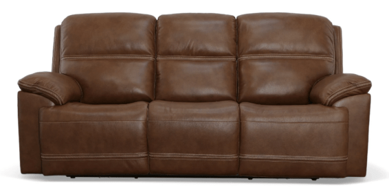 Flexsteel Jackson Power Reclining Sofa with Power Headrest