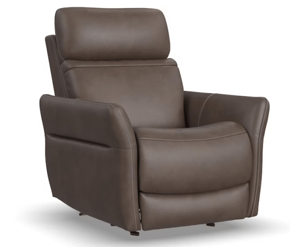 Flexsteel Power Rocking Recliner with Power Headrest and Lumbar and Heat and Massage