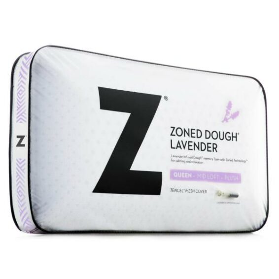 Malouf Zoned Dough Lavender Pillow Queen