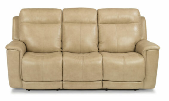 Flexsteel Miller Power Reclining Sofa with Power Headrest and Lumbar